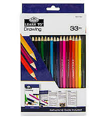 Colouring pencil set Learn To 33 parts Royal & Langnickel