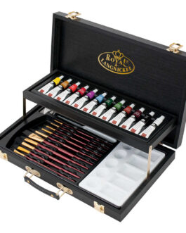Watercolour painting set in wooden box 28 pieces Royal & Langnickel