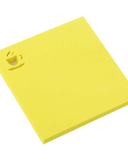 Note pad paper D.Rect 75*75mm Yellow Coffee cup