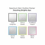 Marker Spectrum Noir Outline Markers (6tk) Dazzling Brights