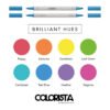 Alcohol Based Marker Set 8pcs 2 tip Colorista Brilliant Hues - Image 2