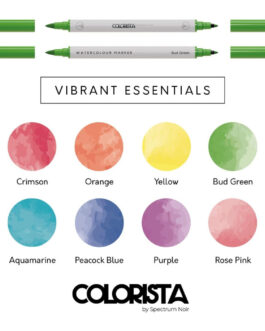 Watercolour Marker Set 8pcs 2tip Colorista Vibrant Essentials