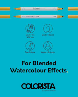 Watercolour Marker Set 8pcs 2tip Colorista Botanic Accents