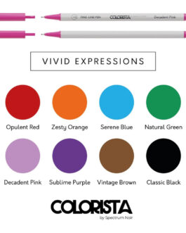 Set of markers 8 Colorista Fine-Line pens Vivid Expressions