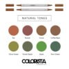 Alcohol Based Marker Set 8pcs 2 tip Colorista Natural Tones - Image 2