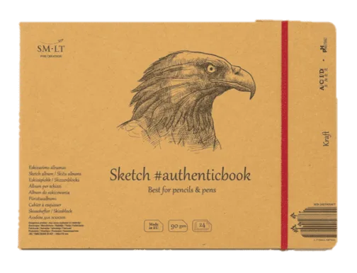 Eskiisiplokk Kraft 245x178 90g 24 lehte