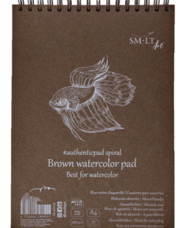 Watercolour pad Authentic A5 brown 280g 20 sheets
