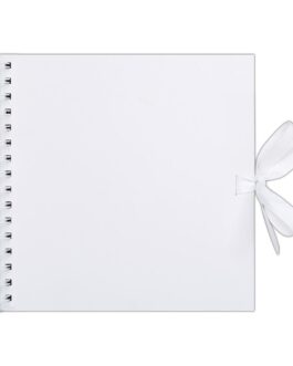 Sketchpad white 31x31cm with spiral, sheets 190g