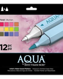 Marker Spectrum Noir Spectrum Aqua Floral (12 tk)