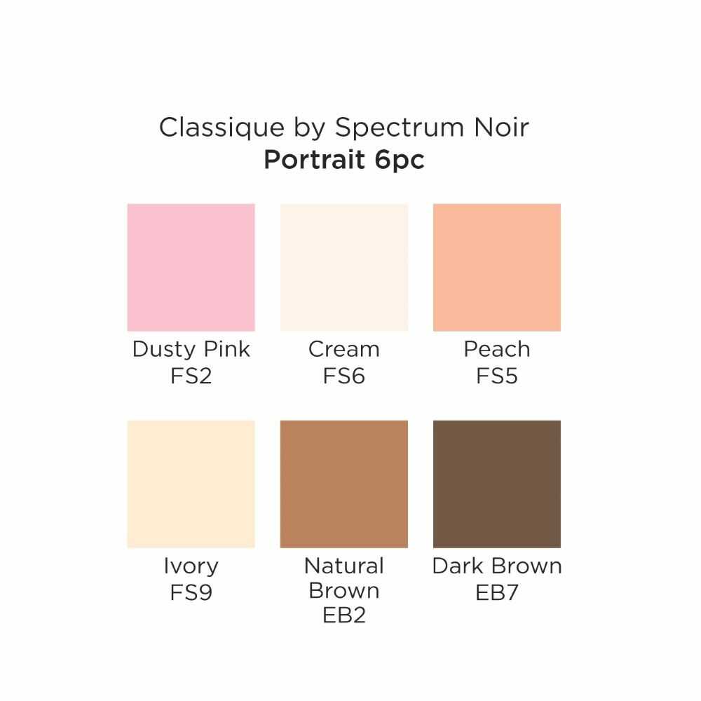 Marker Spectrum Noir Classique (6tk) – Portrait