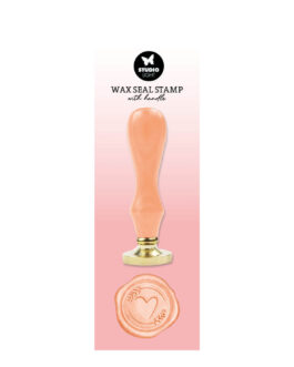 Wax Stamp with Handle Peach Heart