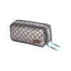 Pencil case Quilted Double Zipped Brons - Image 4